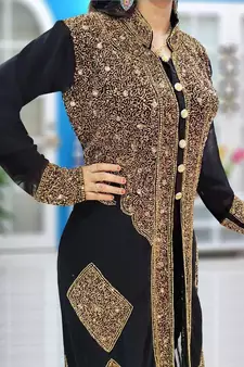 Black Party Wear Kaftan for Women