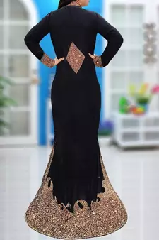 Black Party Wear Kaftan for Women