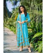 Pure Rayon Anarkali Kurti with Dupatta set