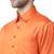 Orange Cotton plain stitched kurta with pajama