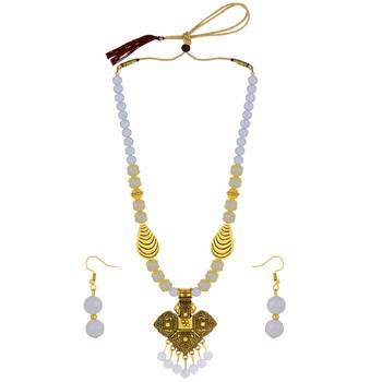 Designer Pearl Necklace Set Jewellery For Womwn Girls 3