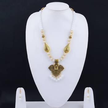 Designer Pearl Necklace Set Jewellery For Womwn Girls 4