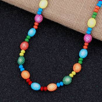 Funky Multi Color Mala Necklace For Girls And Women 1