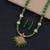 Green Pearl Necklace Set Mala Jewellery For Women And Girls