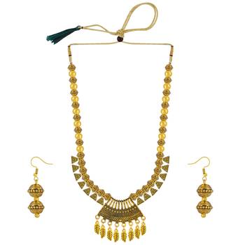 Classic Look Gold plated Necklace Set For Women Girls 2