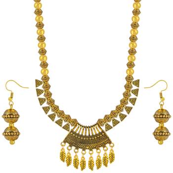 Classic Look Gold plated Necklace Set For Women Girls 3