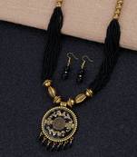 Black Pearl Multi Layer Necklace Elegant Look jewellery For Women And Girls