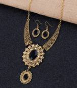 Stylish Party Look Gold Plated Neckalce Set Jewellery For Women And Girls