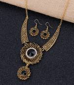 Gold Plated Stylish Designe Necklace Set For Girls And Women