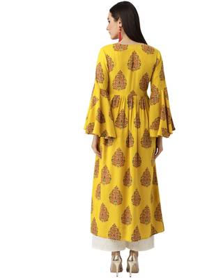 Women Rayon Print Trendy Designer Kurti KE_70 4