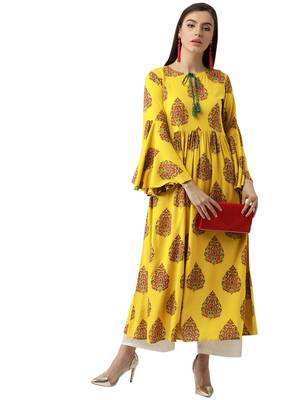 Women Rayon Print Trendy Designer Kurti KE_70 5