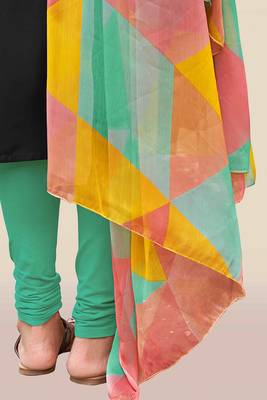 Blue embroidered chanderi salwar 4
