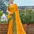 Women Yellow jacquard Silk Wedding Wear Saree 