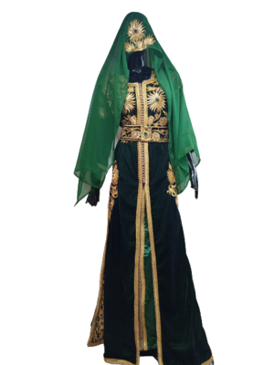 Royal Moroccan Black Velvet Kaftan Jalabiya Abaya Caftan Wedding Gown Party Wear Dress 1