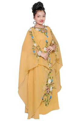 Royal Ethnic Maxi Abaya Moroccan Islamic Kaftan Beach Fancy Modern Floor Length Bell Sleeve For Women Dress 3
