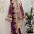 Rahi Fashion Purple Faux Georgette Semi Stitched Pakistani salwar Suit for Women