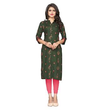 Straight Rayon Printed Women Kurti with Inner KE_226 1