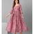 Women Rose coloured Printed  Dress