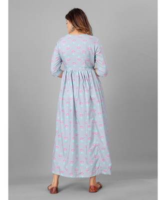 Women Purple Ethnic Motifs Printed Kurta 2