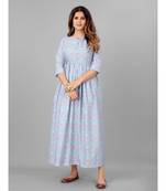 Women Purple Ethnic Motifs Printed Kurta