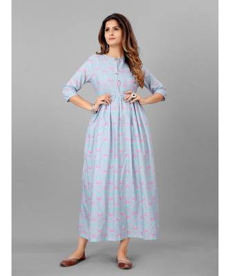 Women Purple Ethnic Motifs Printed Kurta 3