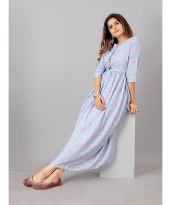 Women Purple Ethnic Motifs Printed Kurta 4