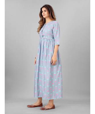 Women Purple Ethnic Motifs Printed Kurta 5