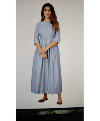 Women Purple Ethnic Motifs Printed Kurta 8