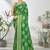 Green woven lycra saree with blouse