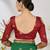 Green woven lycra saree with blouse