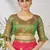 Pink woven lycra saree with blouse