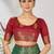 Green woven lycra saree with blouse