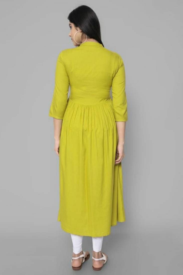 Rayon A-line Embroidery Trendy Kurti KE_Mohini_Mehndi