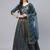 Teal Blue Embroidery And Sequence Work With Heavy Cancan In Lehenga Choli