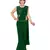Green Ready To Wear Stitching Blouse With Broach And Belt And Sequence Blouse