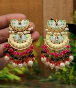 Beige danglers-drops