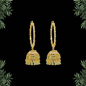 Green jhumkas 4