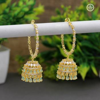 Green jhumkas 5