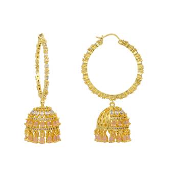 Pink jhumkas 1