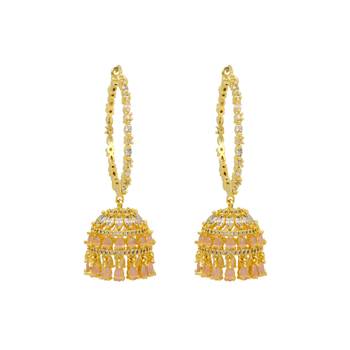 Pink jhumkas 2