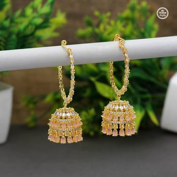 Pink jhumkas 5