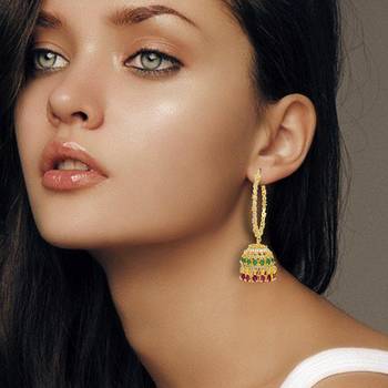 Maroon jhumkas 3