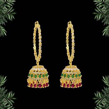 Maroon jhumkas 4
