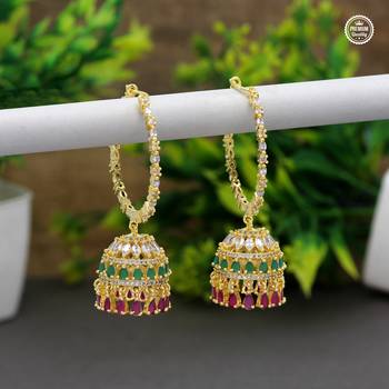 Maroon jhumkas 5