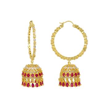 Pink jhumkas 2
