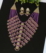 Purple necklace-sets