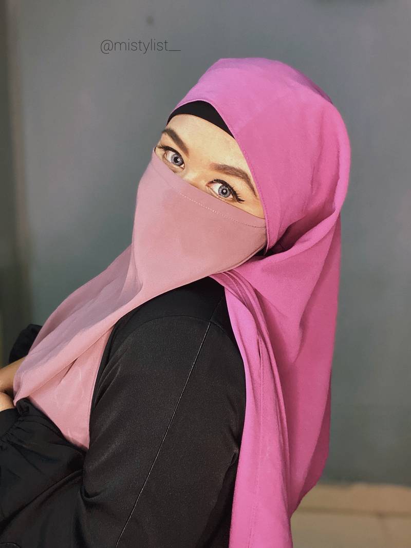 Four Multicolor Kashibo Niqab Combos