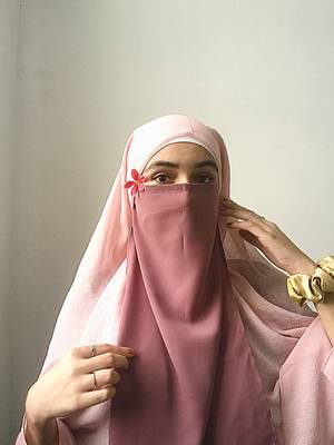 5 Pcs Half Niqab-Nose Piece Combo 9