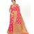Ashika Women's Pink Organza Saree