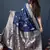 Blue hand woven kanchipuram silk saree with blouse